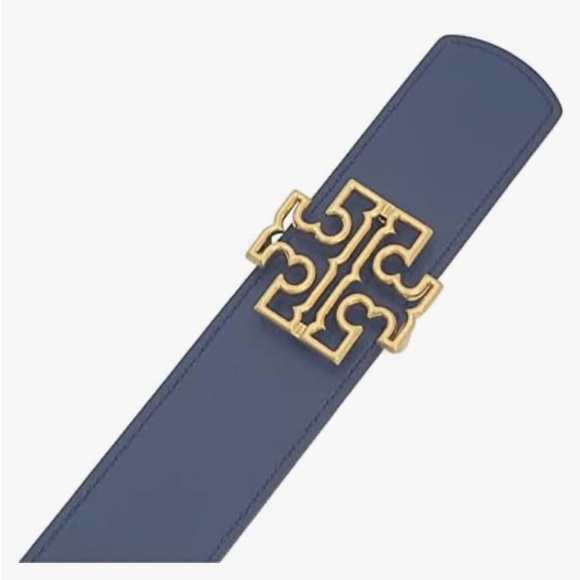 Tory Burch Britten Signature T Logo 1.5 “ Length Leather Reversible Belt - Picture 8 of 9